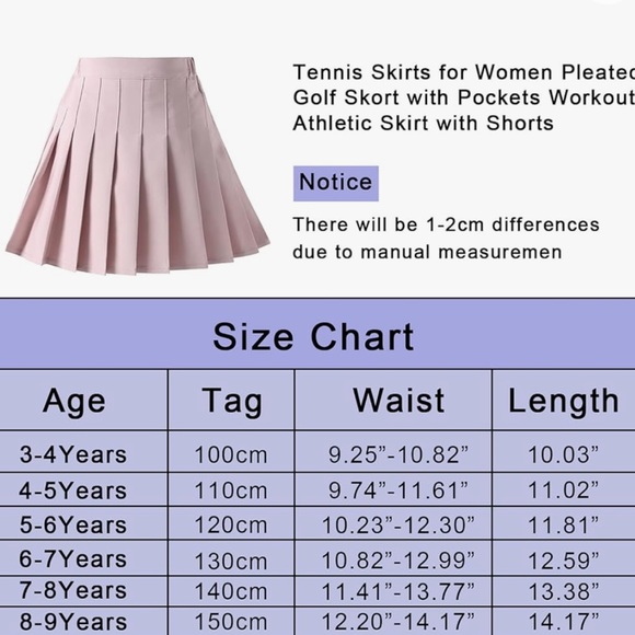 Little Big Girls Kid Pleated Tennis Skirt School Uniform Navy Blue 8-9 Years Old - Picture 10 of 11